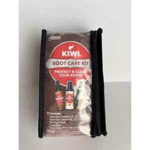 Kiwi Boot Care Kit Desert Suede Protector Cleaner Brush Eraser Block Cloth